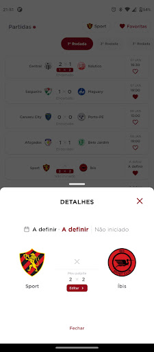 Pernambucano - Tabela & Jogos Screen 2