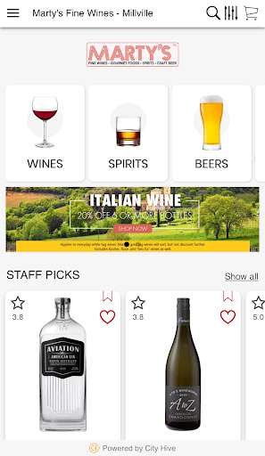 Martys Fine Wines Screen 2