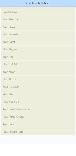 Android application Bulughul Maram screenshort