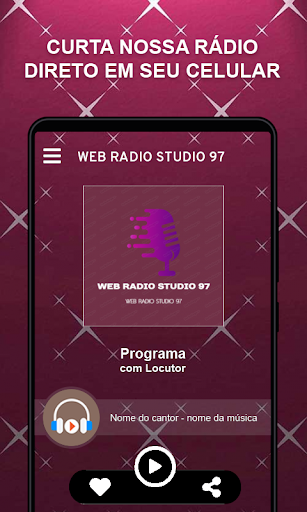 Android application WEB RADIO STUDIO 97 screenshort