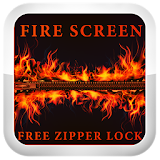 Fire Screen Free Zipper Lock icon