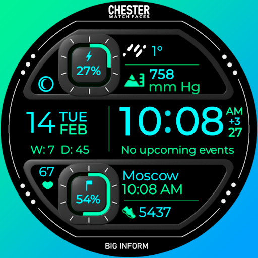 Chester Big inform watch face Latest Icon