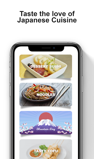 Android application Japanese food recipes screenshort