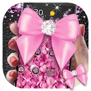 Pink Glitter Diamond Bowknot Theme 1.1.3 Icon