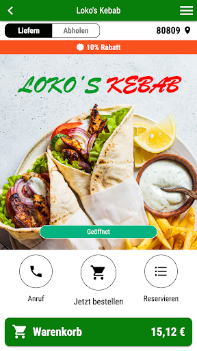 Android application Loko’s Kebab screenshort