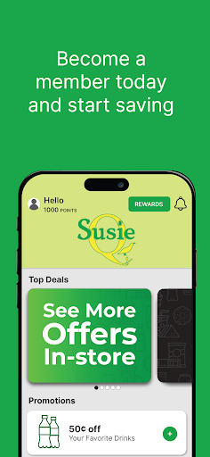 Android application SQ Point Rewards screenshort