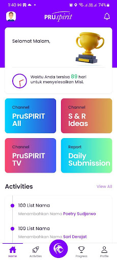 90 Days App by PruSpirit