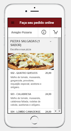 Amigão Pizzaria Screen 2