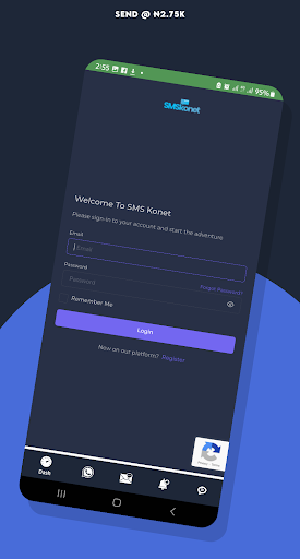 Android application SMSkonet - Bulk SMS Nigeria screenshort