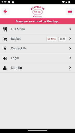 Happyland Asian Cuisine Screen 2
