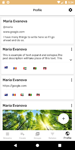 Android application Fhltr screenshort