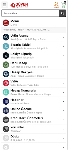 Güven Yapı Hırdavat B2B Screen 2