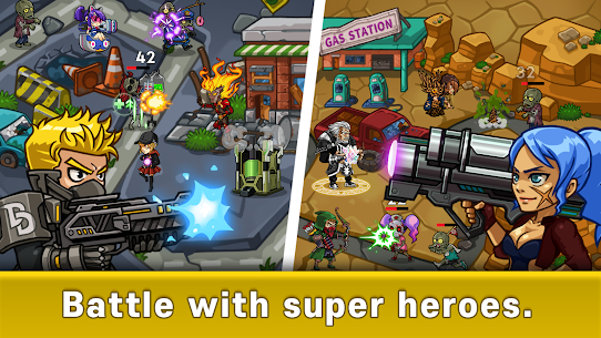 Heroes Defense MOD APK: Attack on Zombie (UNLIMITED HERO DEPLOY) 3