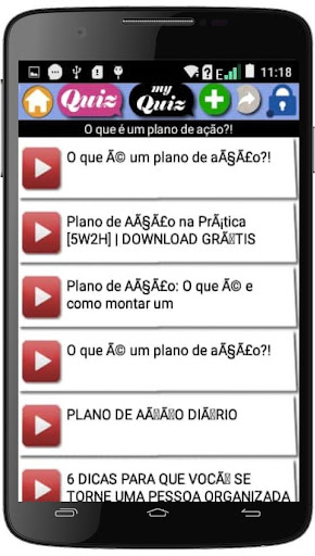 Android application Curso de Gestão screenshort