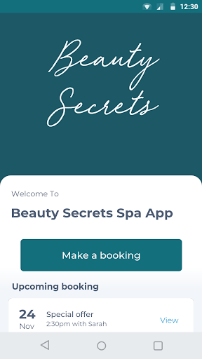 Android application Beauty Secrets Spa App screenshort