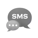 Theme Black White GO SMS PRO icon