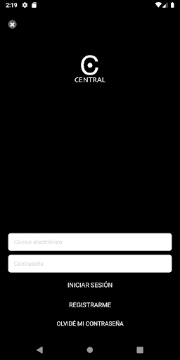 Android application CENTRAL Gastronómica screenshort