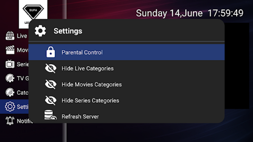 Supa Legacy IPTV Screen 3
