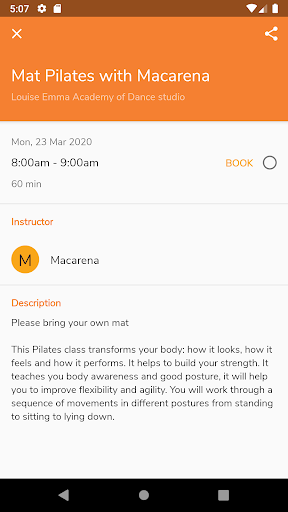 Waiheke Workout Screen 2