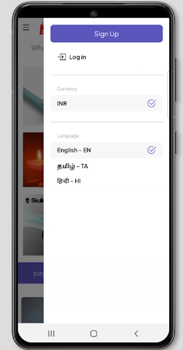 Android application paymekart screenshort