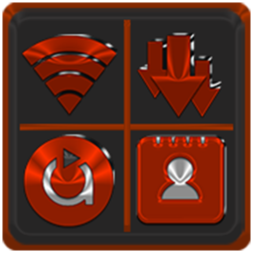 Red Orange Icon Pack 7.1 Icon