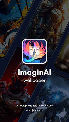 Android application ImaginAI: AI wallpapers app screenshort