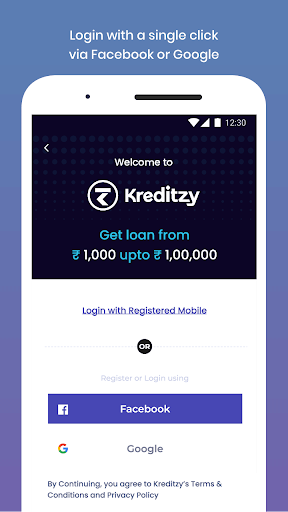 Kreditzy Personal Loan App Screen 3