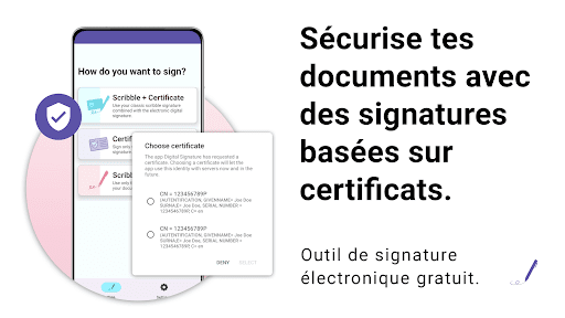 Aperçu de l'application