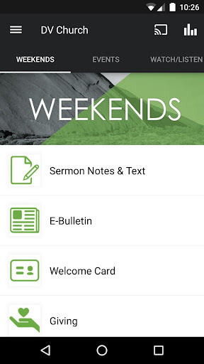 Android application Desert Vineyard Church screenshort