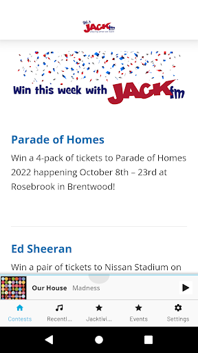 Android application 963 JACK fm screenshort