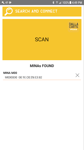 Android application Mina screenshort