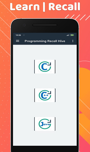 Android application Programming Recall Hive screenshort