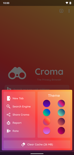 Croma - The Privacy Browser Screen 2