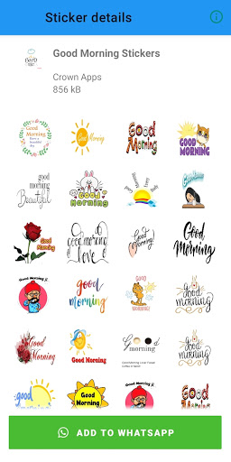 Good Morning Good Night Sticke Screen 3