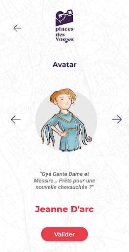Android application Places des Vosges, Histoire et screenshort