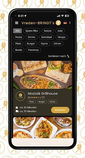 Android application Vreden BRINGTs screenshort
