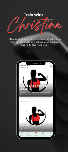 Android application Train with Christina screenshort