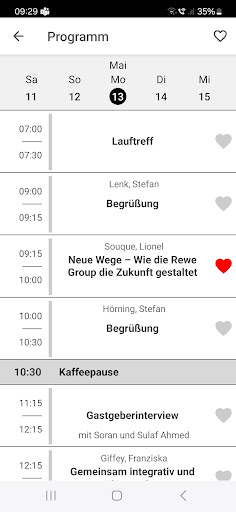 Android application MLF e.V. screenshort