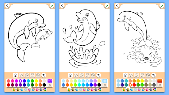 Dolphins coloring pages 17.6.6 APK screenshots 6