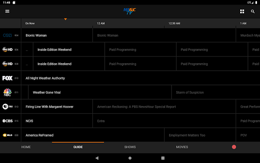 Screenshot of MLGC TV
