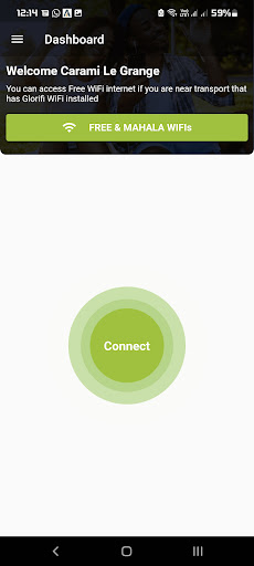Android application Glorifi WiFi screenshort