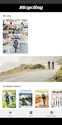 Android application Bicycling screenshort
