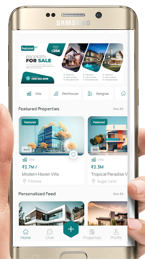 Android application JaminWala: Buy/Sell Properties screenshort