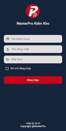Android application MasterPro Kiểm Kê screenshort