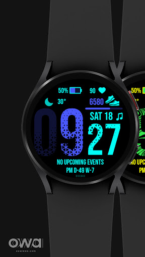 Android application Minimal Art Watch Face 007 screenshort