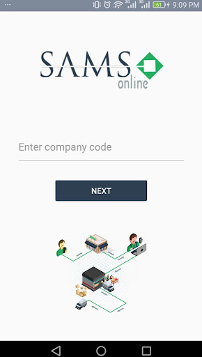 Android application SAMS Online - Sales Automation screenshort