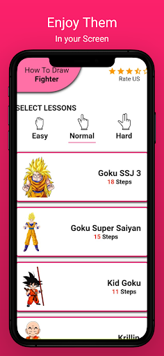 how to draw fighter Screen 3