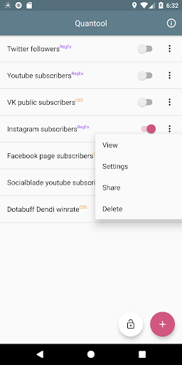 Android application Website monitor & html parser screenshort