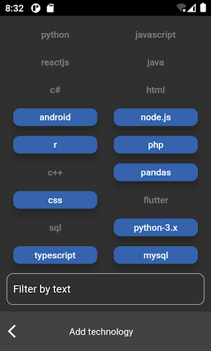 Stackoverflow Trends Screen 2