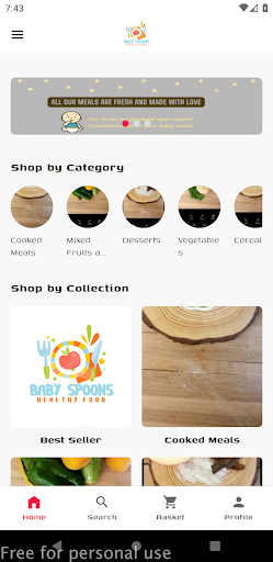 Android application Baby Spoons screenshort
